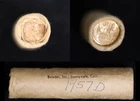 1957-D Lincoln Wheat Cent Roll - BU - Original Bank Wrapped Roll