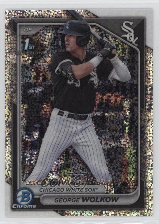 2024 Bowman Chrome Prospects Speckle Refractor /299 George Wolkow #BCP-144 1bi0