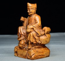 Exquisite Small Leaf Boxwood Jigong Ornament