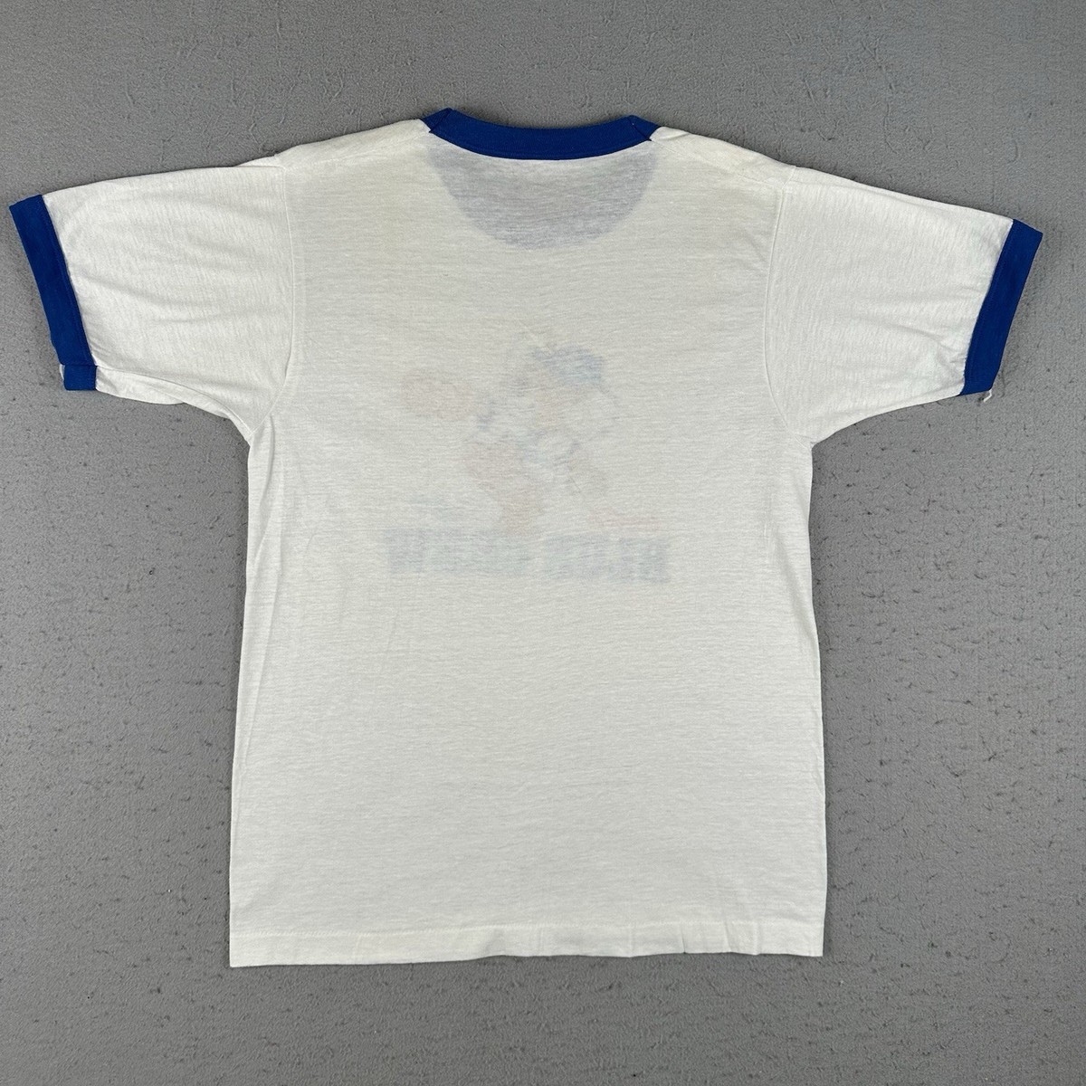 Vtg 80s Los Angeles Dodgers T Shirt Men's Large Ringer Koala Blue