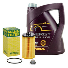 MANN ÖLFILTER + 4l 5W-30 FÜR OPEL ADAM AGILA ASTRA H J CORSA C D E MOKKA ZAFIRA