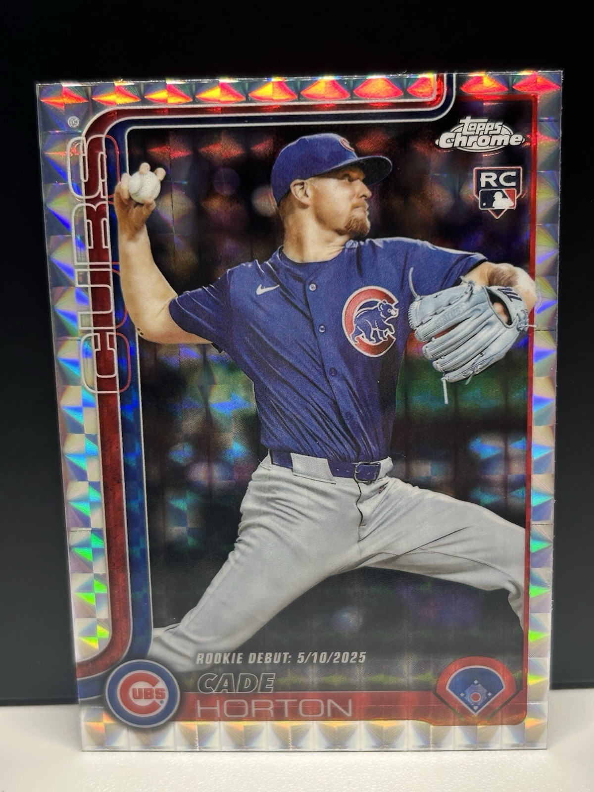 2025 Topps Chrome Update Cade Horton RC Geometric Refractor Rookie #USC63 Cubs
