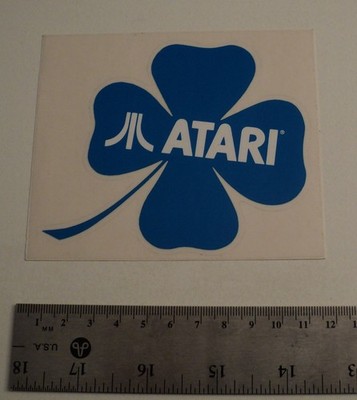 Rare 1980s Atari 400 800 XE computer game system promo sticker decal 2600 5200