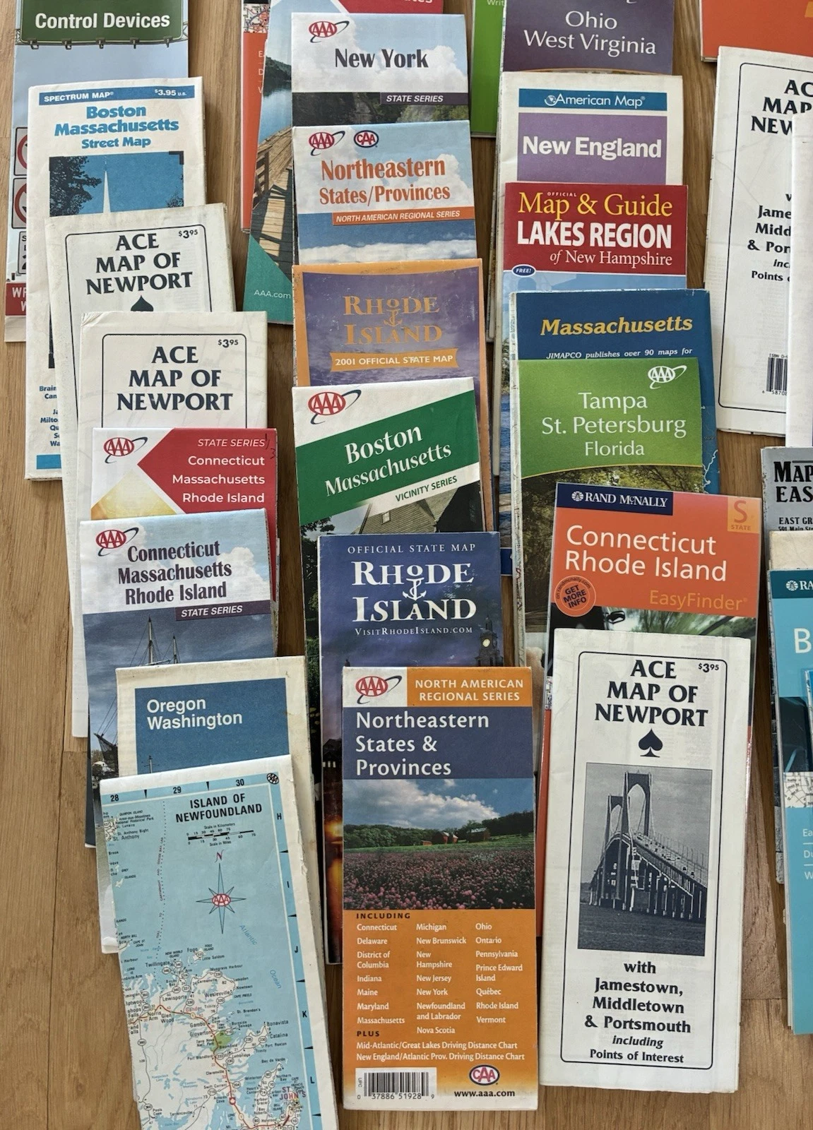 Lot of 78  Vintage USA Road Maps - New England, Oregon, Chicago, Tamps,USA, etc. image 4