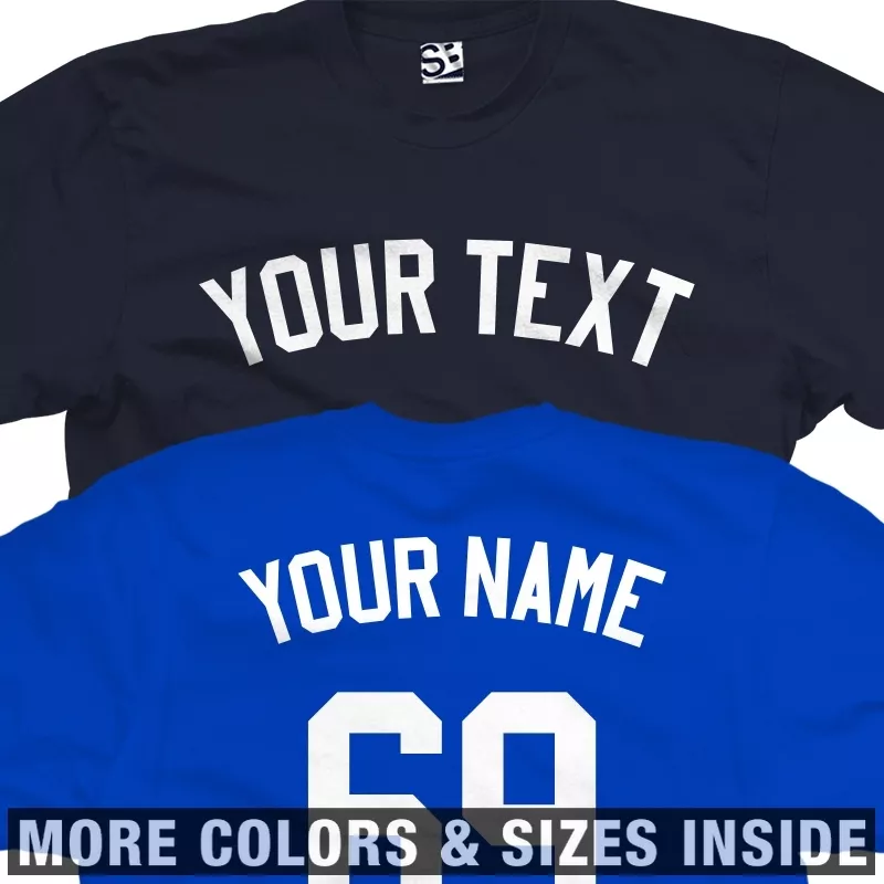 Custom Yankee Shirt Baseball Jersey Front & Back Name Number