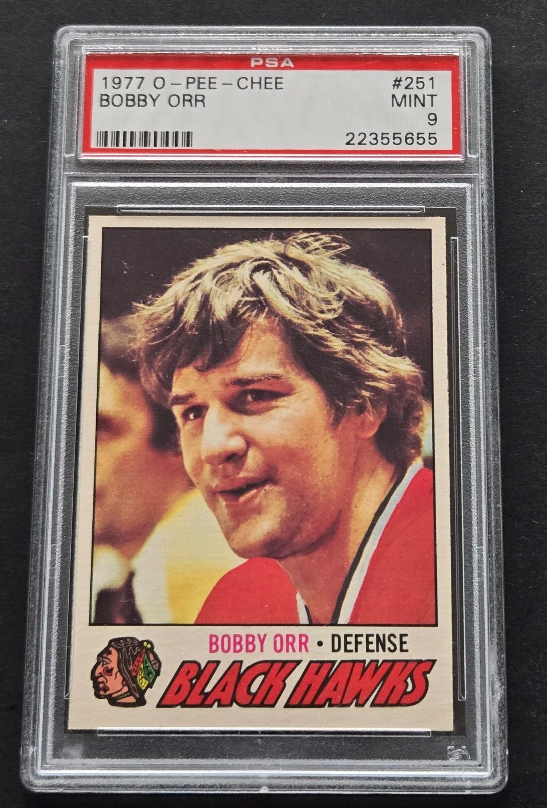 1977 OPC O-PEE-CHEE #251 Bobby Orr PSA 9 MINT