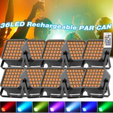 10PCS 36 LED PAR Light RGB Stage Lighting DMX Control DMX Beam Disco DJ Lights