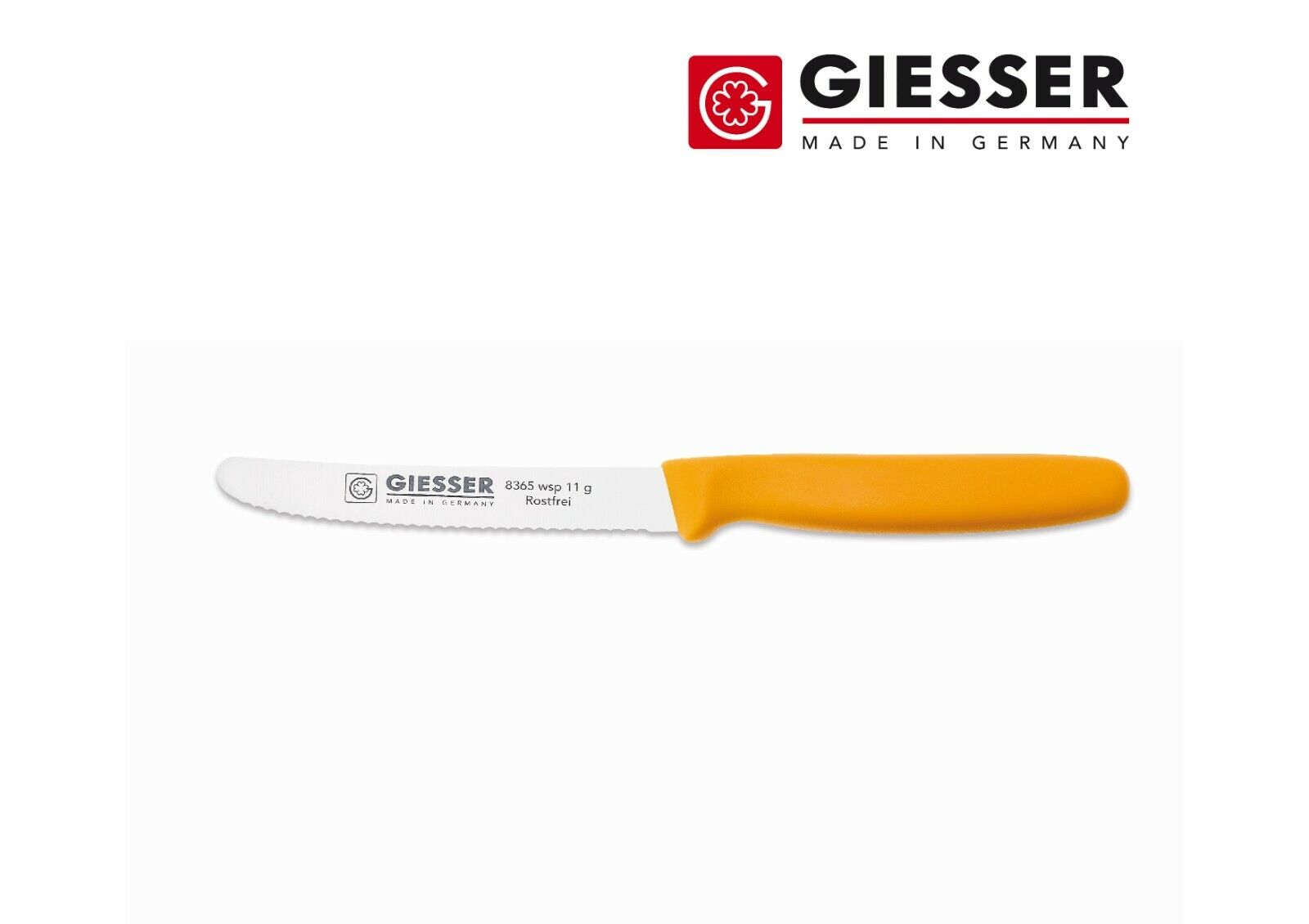 1 St. Giesser Messer Tomatenmesser Brötchenmesser Allzweckmesser 11cm -19 Farben