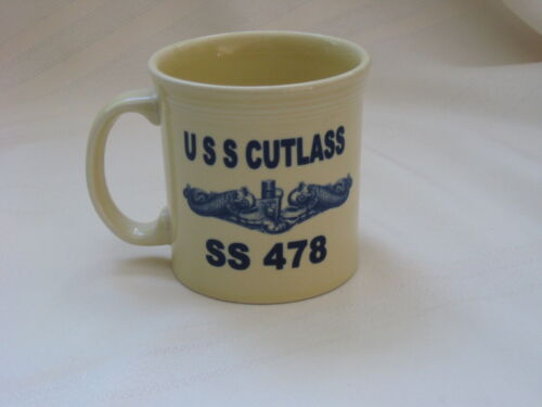  Homer Laughlin Fiesta USS Cutlass SS 478 Reunion Mug Sept 2010, Pittsburgh, PA  - Afbeelding 1 van 11