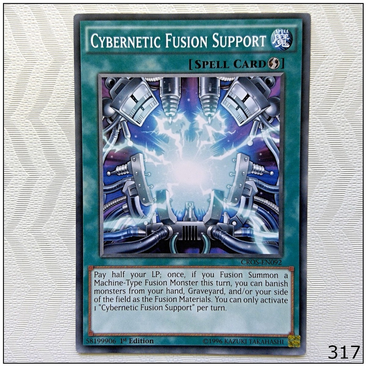 Cybernetic Fusion Support - CROS-EN092 - Common 1st Edition Yugioh | eBay