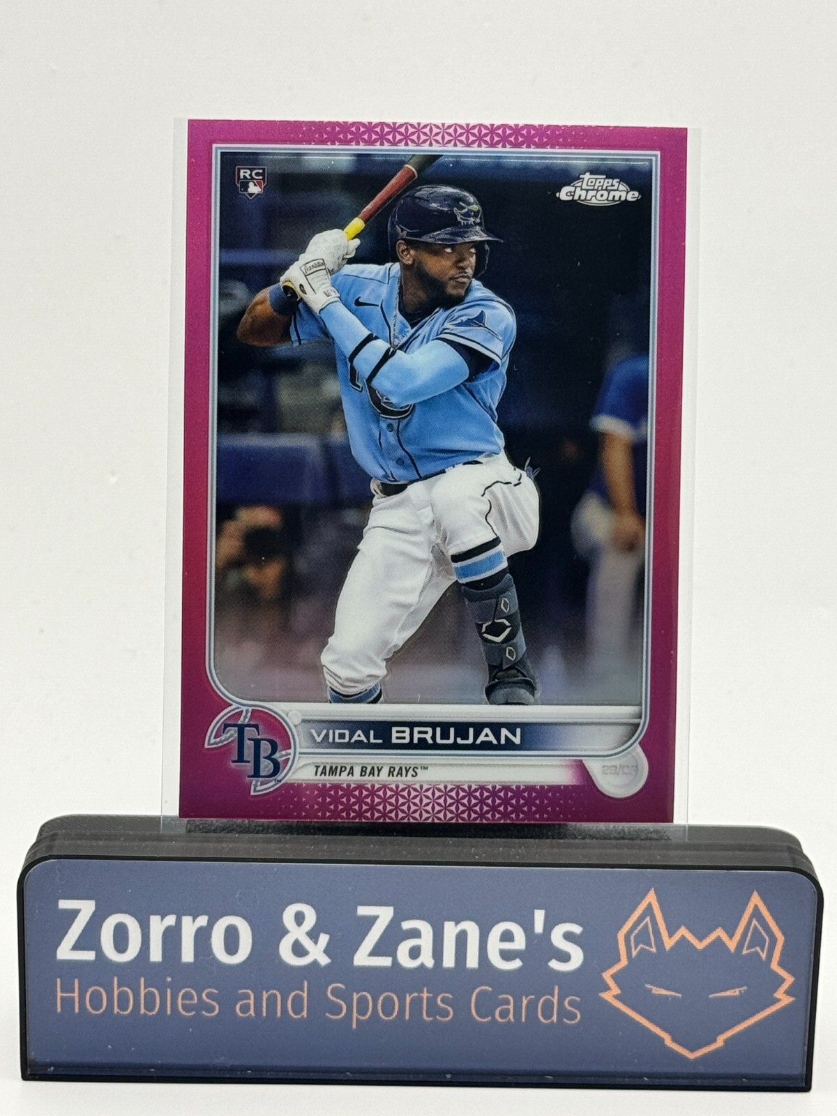 Vidal Brujan 2022 Topps Chrome PINK refractor - #134  (RC) Tampa Bay Rays