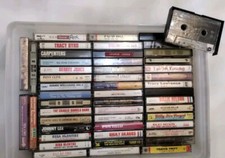Lot of 50 Various Cassette Tapes Country Pop Oldies and More. Untested