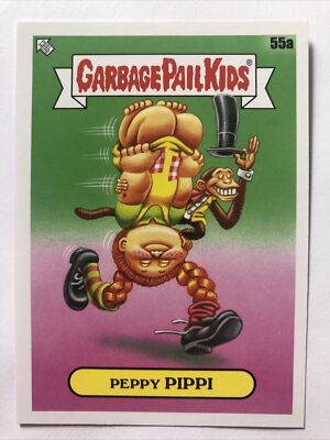 Garbage Pail Kids 2022 Topps Stickerbuch Worms Peppy Pippi 55a