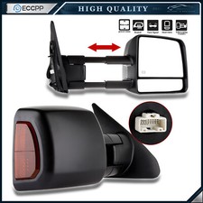Left Right Tow Mirrors For 07-17 Toyota Tundra Power Heated Led Turn Signal