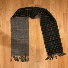 Ralph Lauren Men Scarf Polo Muffler Reversible Made In Italy Limited Edition VHT