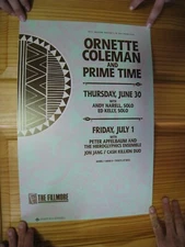 Ornette Coleman And Prime Time Poster Fillmore Sun with Designs July 1 1988
