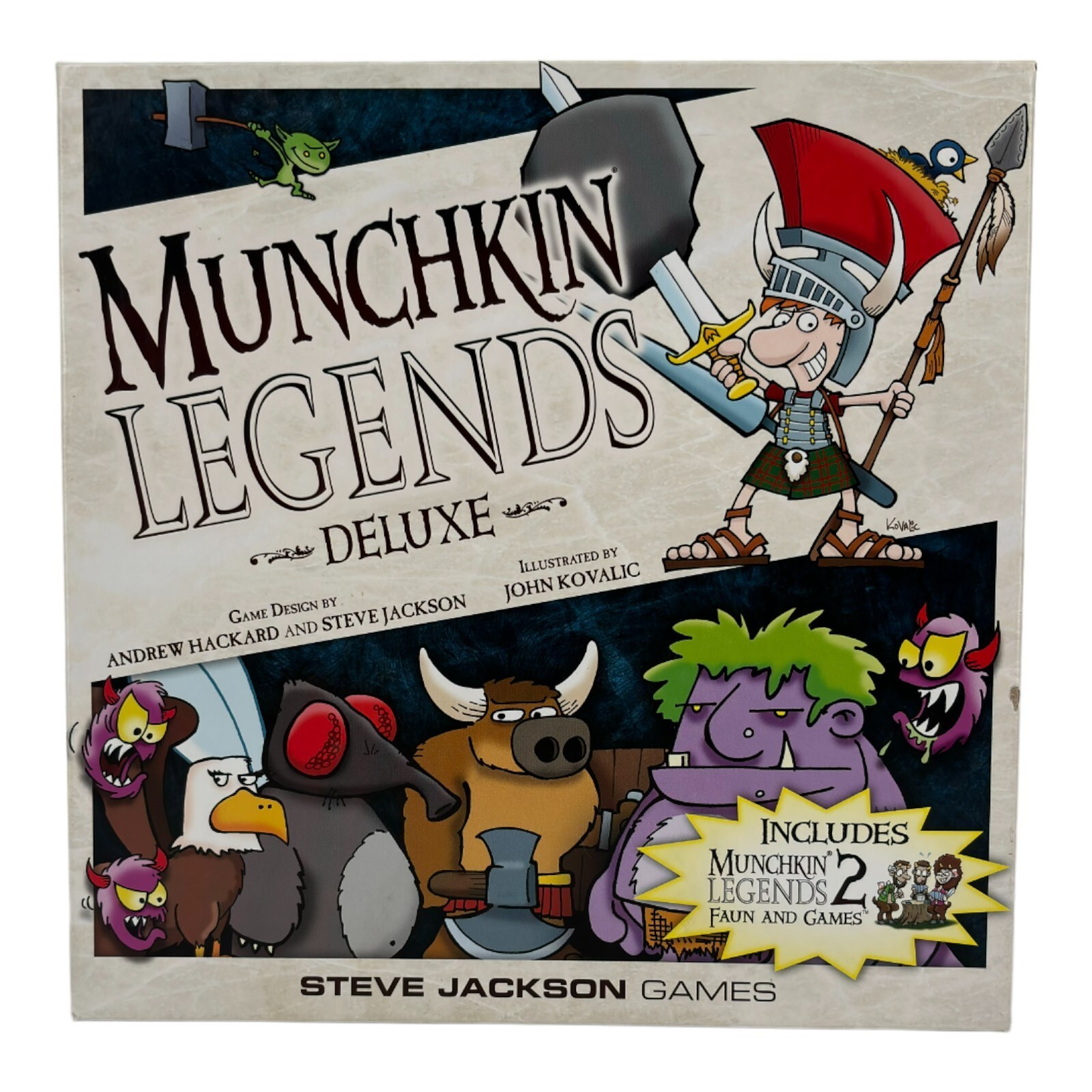 Replacement Box Munchkin Legends Deluxe Steve Jackson Games Good Condition