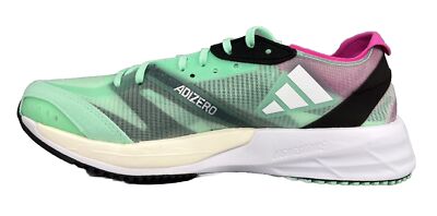 adidas Women's Adizero Adios 7 Running Shoes, Mint/Silver