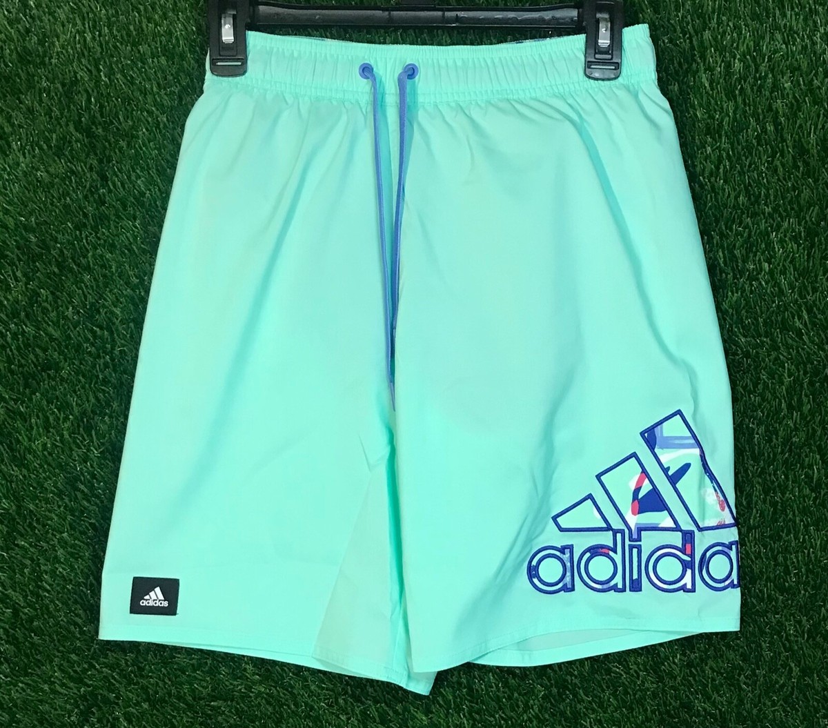 Adidas Men's XS CLX Classic Swim Shorts Trunks Mint (HT2139) - NWT
