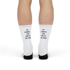 Dad's crew socks Father's day gift, Gift to dad from daughter, Son's gift to dad