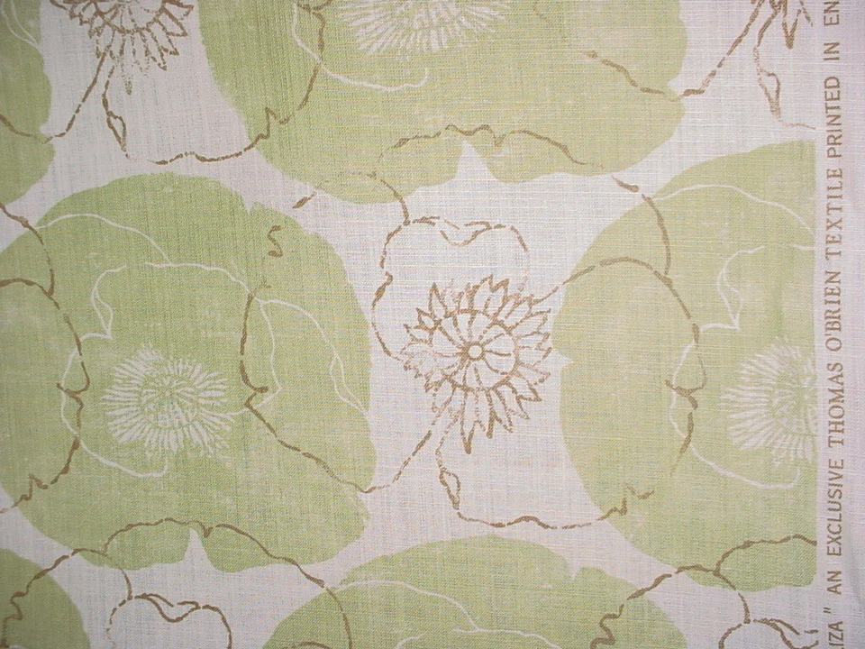 3Y Lee Jofa Groundworks Adeliza Celedon Botanical LinenDrapery Upholstery Fabric - Image 3 of 4