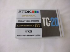 TDK Super Avilyn Extra High Grade Compact Video Cassette TC-20  NIP