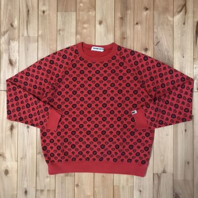 BAPE Milo Monogram sweat shirt Red A Bathing Ape Size S