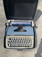 Vintage SCM Smith Corona Galaxie Deluxe Portable Typewriter INV16160 thumbnail