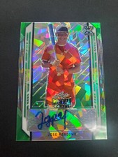 2021 LEAF METAL DRAFT JOSE PERDOMO GREEN CRACKED ICE AUTOGRAPH /4