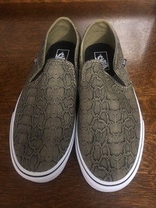 snakeskin canvas shoes