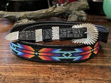 James Reid Ltd Sterling Silver Belt Buckle 1.25-.75  Beaded   Belt  