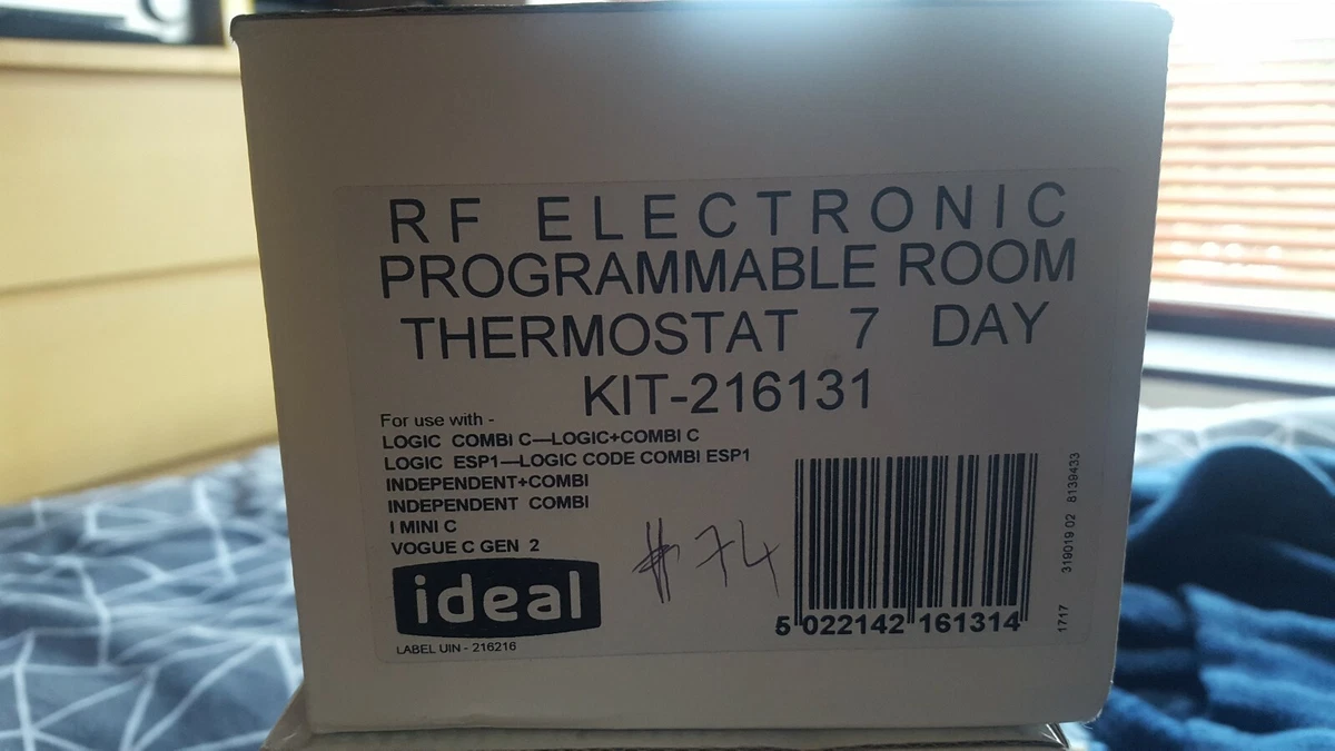 Ideal Logic RF 7 Day Electronic Wireless Programmable Room Thermostat  216131 | eBay