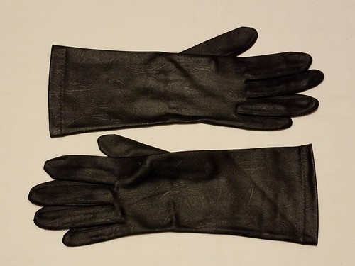 Ladies 11" Formal Evening Gloves - black