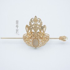 Ancient Women and Men's Hair Hanfu Tassel Hair Crown Headdress Step Hair Clip