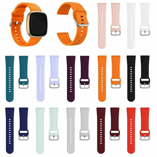 Replacement Silicone Wrist Strap Smart Watch Band For Fitbit Versa 3 /4 /Sense 2 - Picture 1 of 51