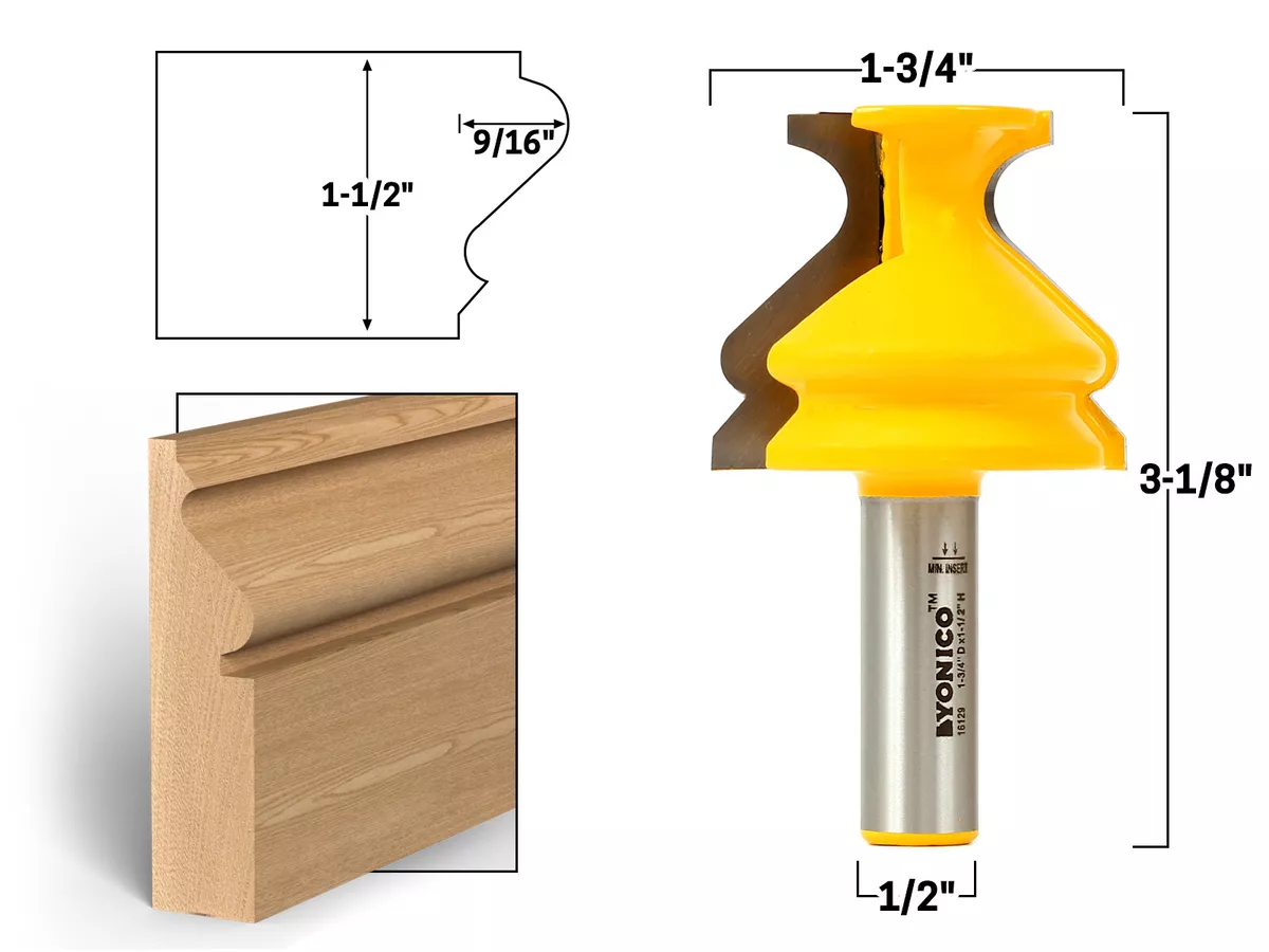 Baseboard molding router bits deals