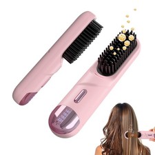 Go Brush Pro Cordless Straightening Brush Fast Portable Hair Styling Tool