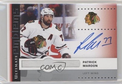 2024-25 Upper Deck Ultimate Collection Emblems Patrick Maroon #UE-PM Auto 0o5t