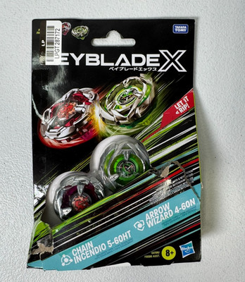 Beyblade Chain Incendio 5-60HT & Arrow Wizard 4-60N Battle Tops (Read Below)