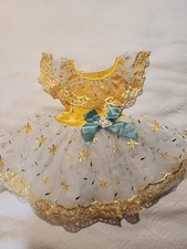 Revolution Dancewear Yellow Gold Lace Trim Size Small Child