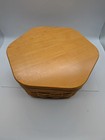Longaberger Generations Basket Hexagon 5.5”  w/Plastic Protector & Lid 2007 — photo 3
