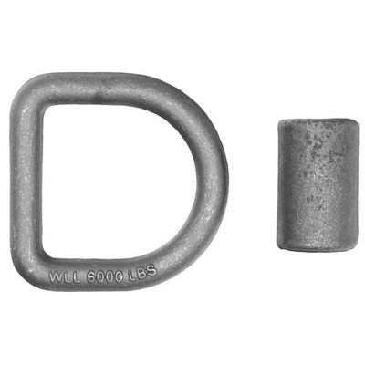 58'' D-Ring Weld-On Tie-Down 6K Working Load 18K Breaking