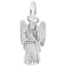 Praying Angel Charm - Metal - Sterling Silver