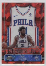 2022 Panini Contenders Optic Uniformity Red Cracked Ice Prizm Joel Embiid 14t3
