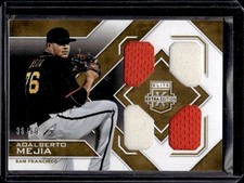 2016 Elite Extra Edition Quad Materials Holo Gold #10 Adalberto Mejia 36/99