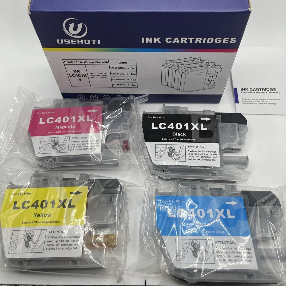 LC401XL Ink 4-Pack fits Brother | High Yield | New Sealed | 2026 Expiry | Chip - Image 2 of 4