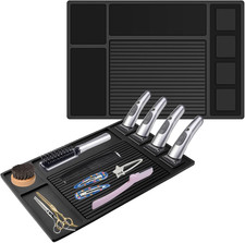 Magnetic Barber Mat for Clippers,Barber Station Organizer Mat for Beauty Tools,P