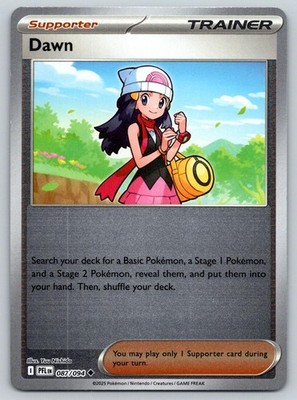 DAWN 087/094 UC PHANTASMAL FLAMES POKEMON REVERSE HOLO NM NISHIDA