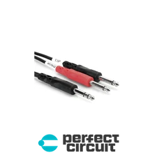 Hosa STP-201 1/4" TRS to Dual 1/4" TS INSERT CABLE - 1M - PERFECT CIRCUIT
