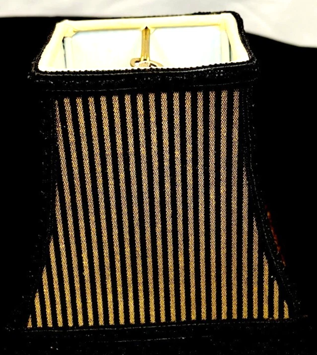 Cantidad 2 Lote ⭐️ Bronce y Negro Clip-On Rayas Cuadrado Campana Mini Tono SB 3x5x4" Foto 4 de 4